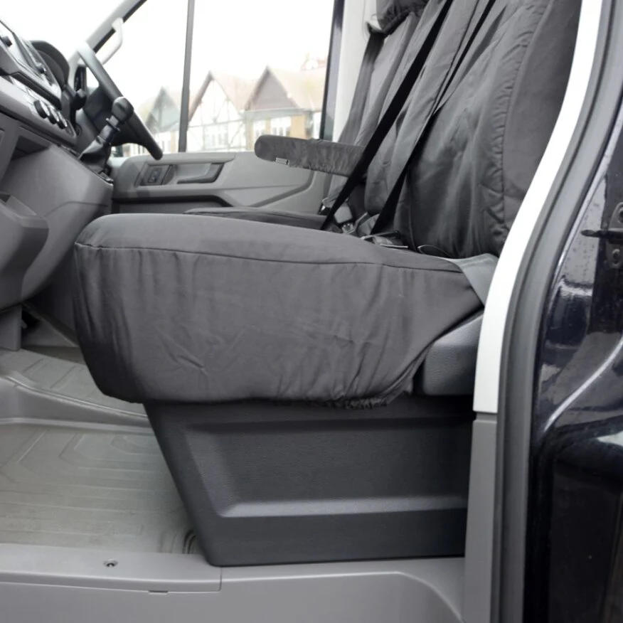 Volkswagen Crafter Van 2017+ Tailored Seat Covers - Three Front Seats No Folding Middle Seat - Image 3