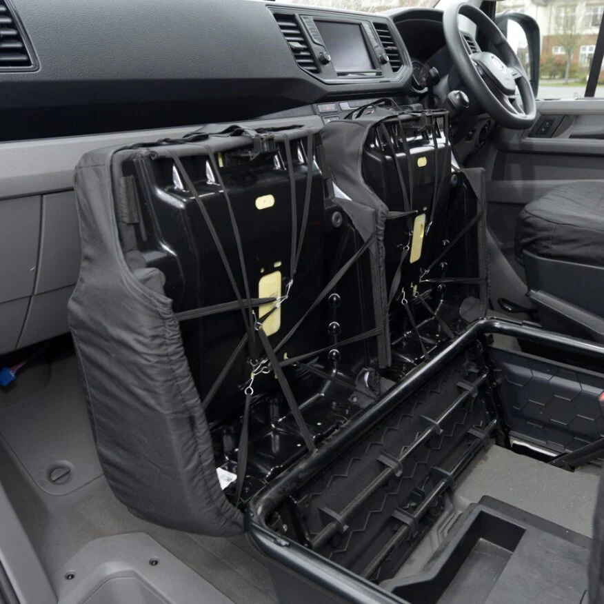 Volkswagen Crafter Van 2017+ Tailored Seat Covers - Three Front Seats No Folding Middle Seat - Image 4
