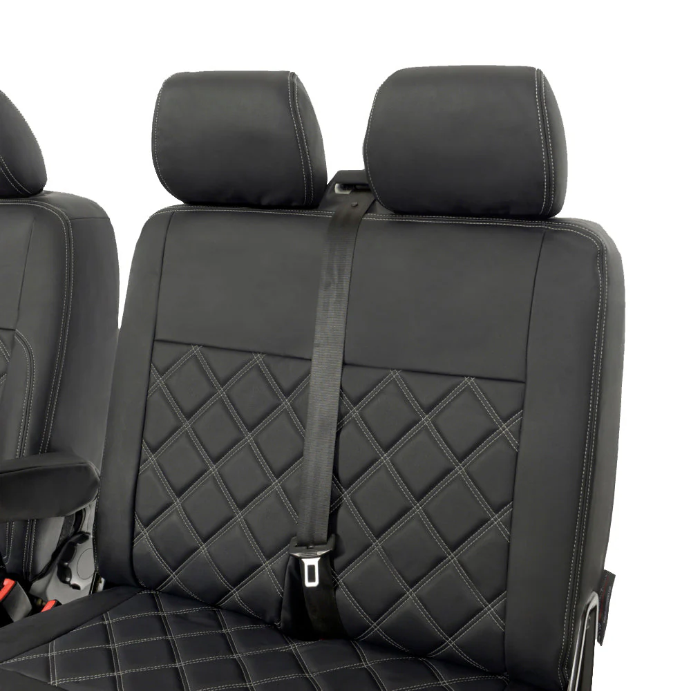 Volkswagen Transporter T6.1 Kombi Van 2019+ Leatherette Seat Covers - Front - Image 10