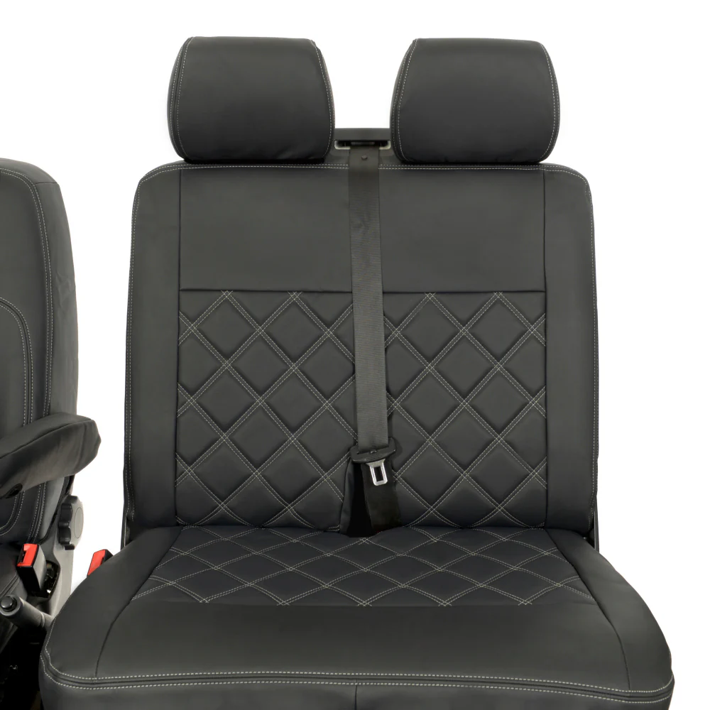 Volkswagen Transporter T6 Kombi Van 2015-2019 Leatherette Seat Covers - Front - Image 6