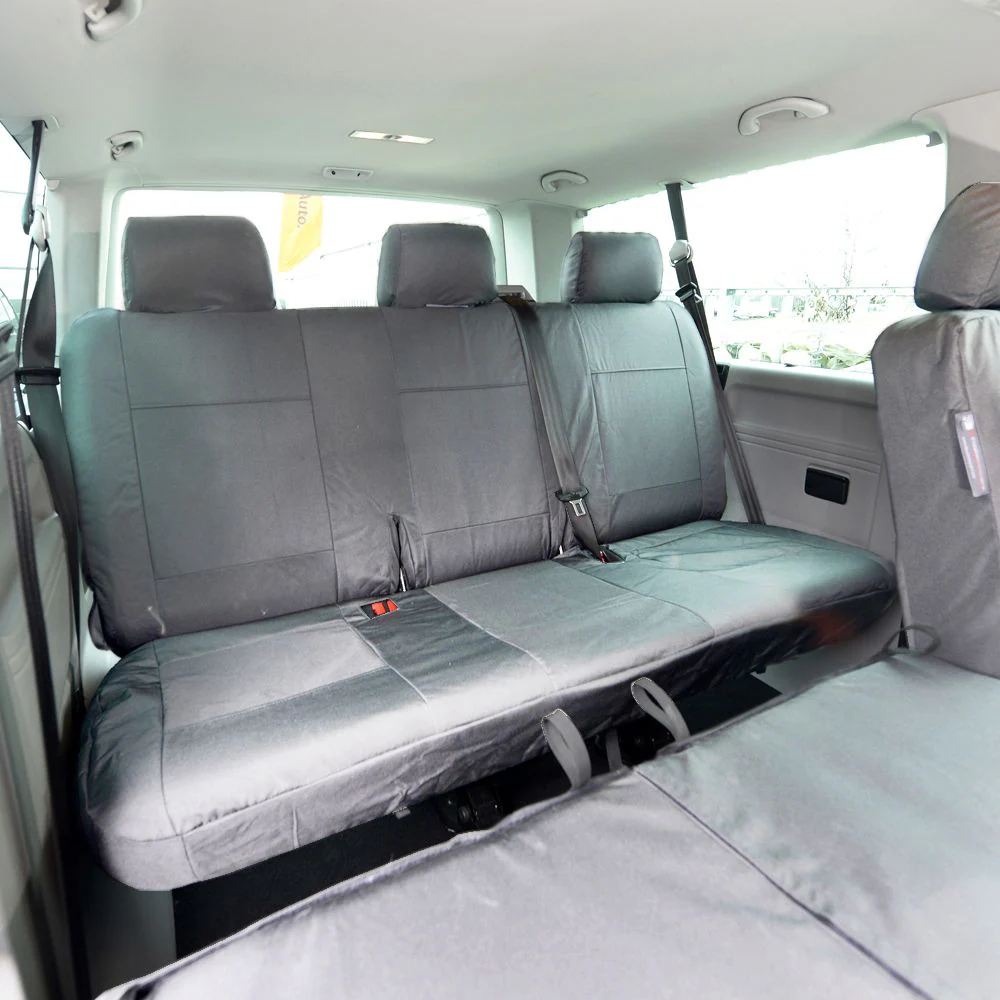 Volkswagen Transporter T6 Kombi Van 2015-2019 Tailored  Seat Covers - Rear Bench - Image 4