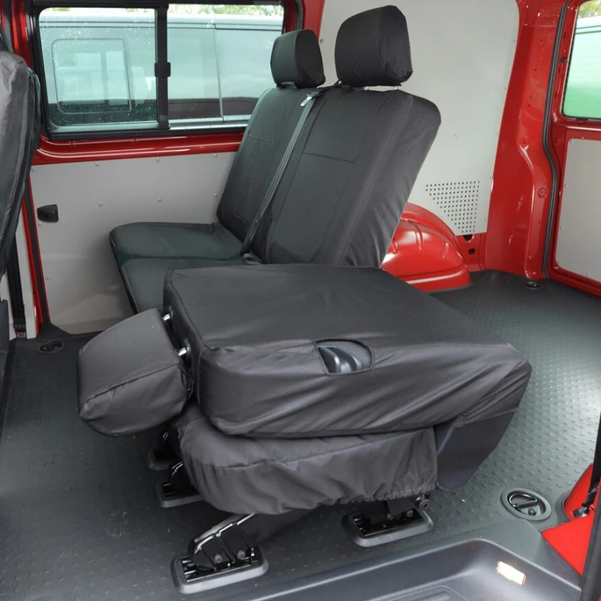 Volkswagen Transporter T6 Kombi Van 2015-2019 Tailored Seat Covers - Rear Three Single Seat Second Row - Image 3